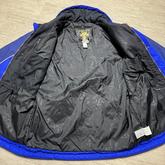Vintage Descente Snow Ski Jacket Mens S Blue Outdoor Gorpcore Insulated - Picture 3 of 8